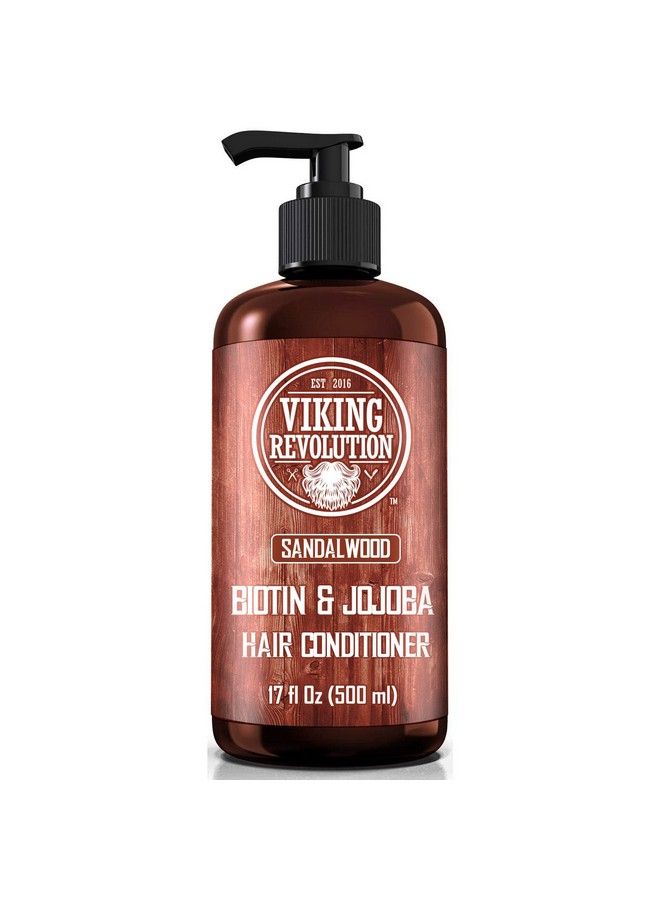 Sandalwood Conditioner With Biotin And Jojoba Oil Mens Conditioner Natural Hair Conditioner For Men With Vitamin B5 (17 Oz)