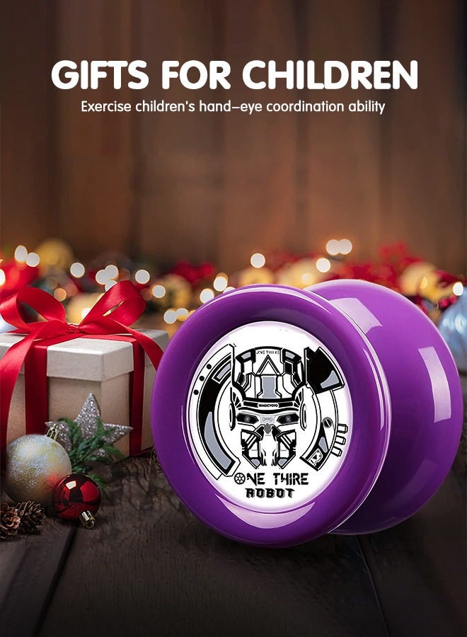 YOYO Responsive,Purple Ball Bearing Yoyo Axle, Premium Plastic Yoyo,Suitable for Beginners Adults and Children,Children's Educational Toys