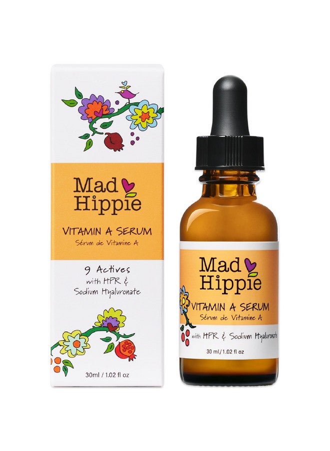 Ad Hippie Vitamin A Serum With Hyaluronic Acid Skintightening Skinbrightening Serum For Face Exfoliating Serum For Antiaging Skin Care 1.02 Oz