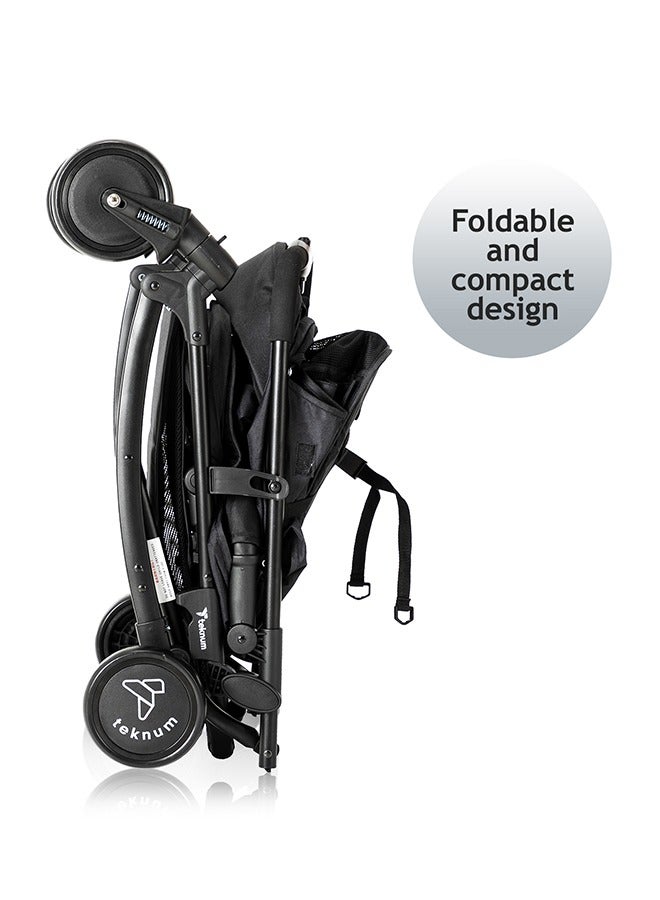 Stroller Plus Rocker With Orange Styler Fashion Diaper Bag - Black