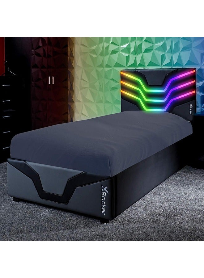 X Rocker Cosmos RGB LED Bed in a Box - Single Mattress Size 90 x 190 cm