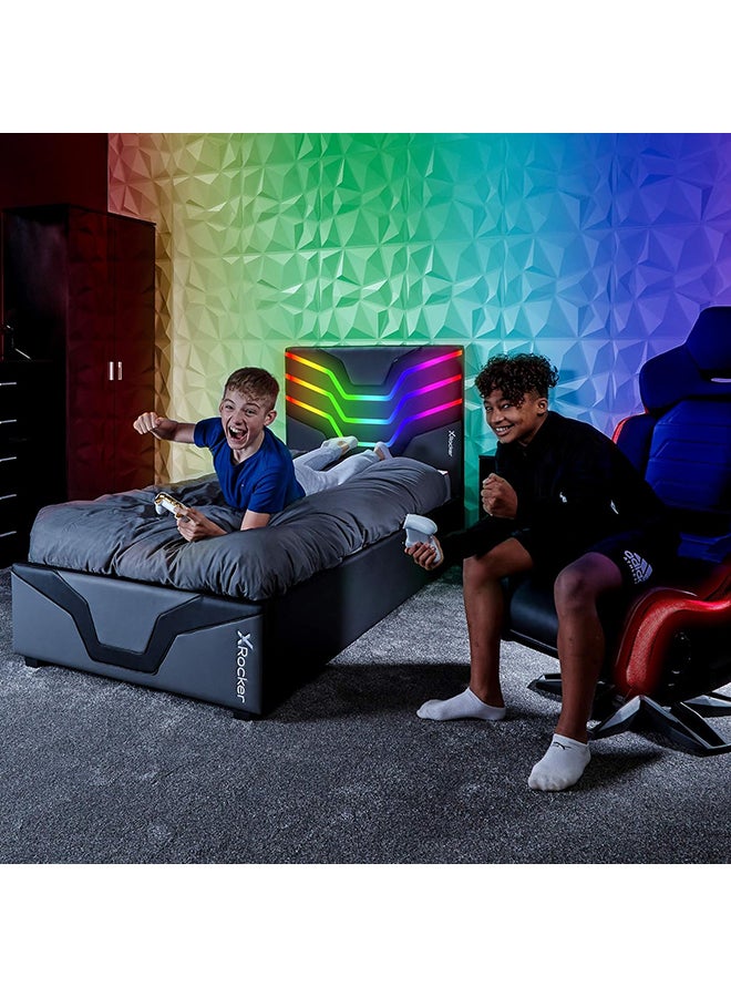X Rocker Cosmos RGB LED Bed in a Box - Single Mattress Size 90 x 190 cm