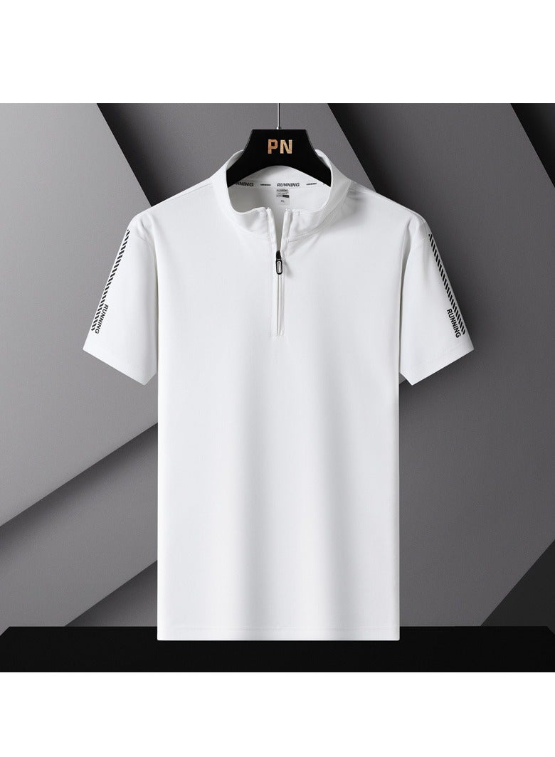 Men's Pure Cotton Short Sleeved T-shirt Casual POLO Shirt