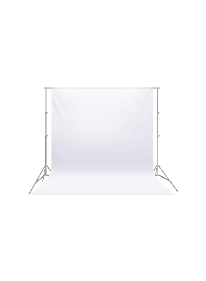 9 x 13 feet/2.8 x 4 meters Photography Background Photo Video Studio Polyester Backdrop Background Screen, Backdrop Stand Not Included (White)