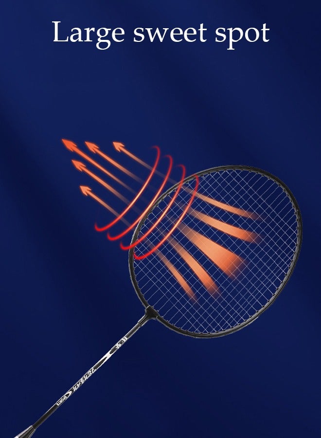 Badminton Rackets Set 2 Player Badminton Rackets Lightweight Badminton Racquet with 3 Shuttlecocks and 1 Carrying Bag,Badminton Backyard Games for Outdoor,Garden,Beach,Family Fun Game