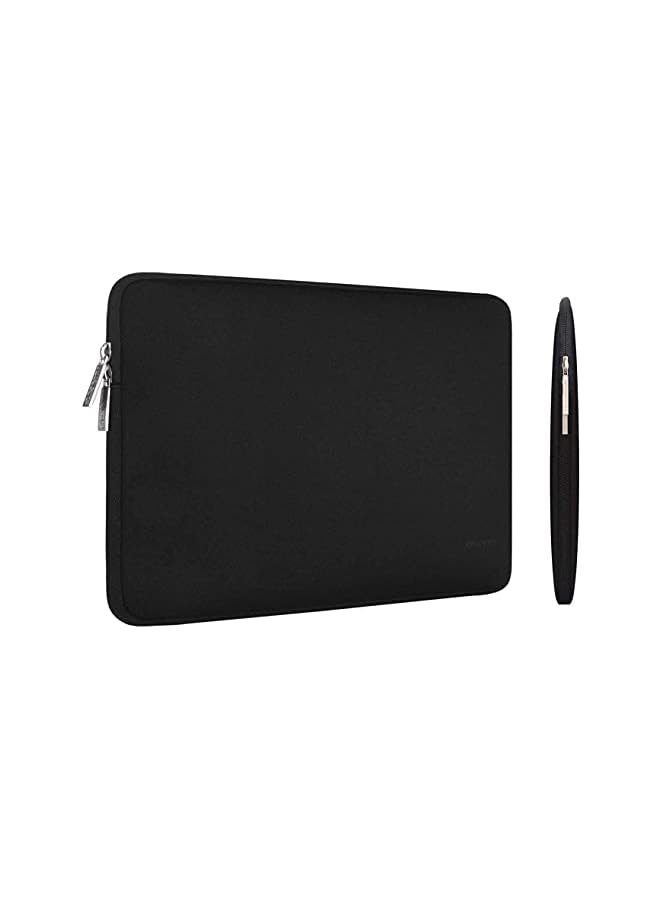 Laptop Sleeve Compatible With Macbook Air 13 Inch M2 A2681 M1 A2337 A2179 A1932 2022-2018/Pro 13 M2 M1 A2338 A2251 A2289 A2159 A1989 A1706 A1708, Neoprene Bag With Small Case, Black