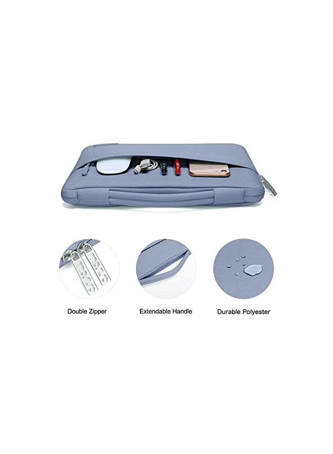 Compatible With Macbook Air 13.6 Inch Case 2022 2023 Release A2681 With M2 Chip Touch Id, Plastic Hard Shell Case&Carrying Sleeve Bag&Keyboard Cover&Webcam Cover&Screen Protector, Lavender Gray