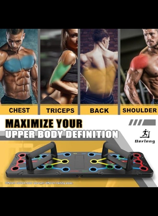 Multi-Functional Pushup Stands System Fitness Floor Chest Muscle Exercise Professional Equipment Burn Fat Strength Training Arm Men & Women Weights