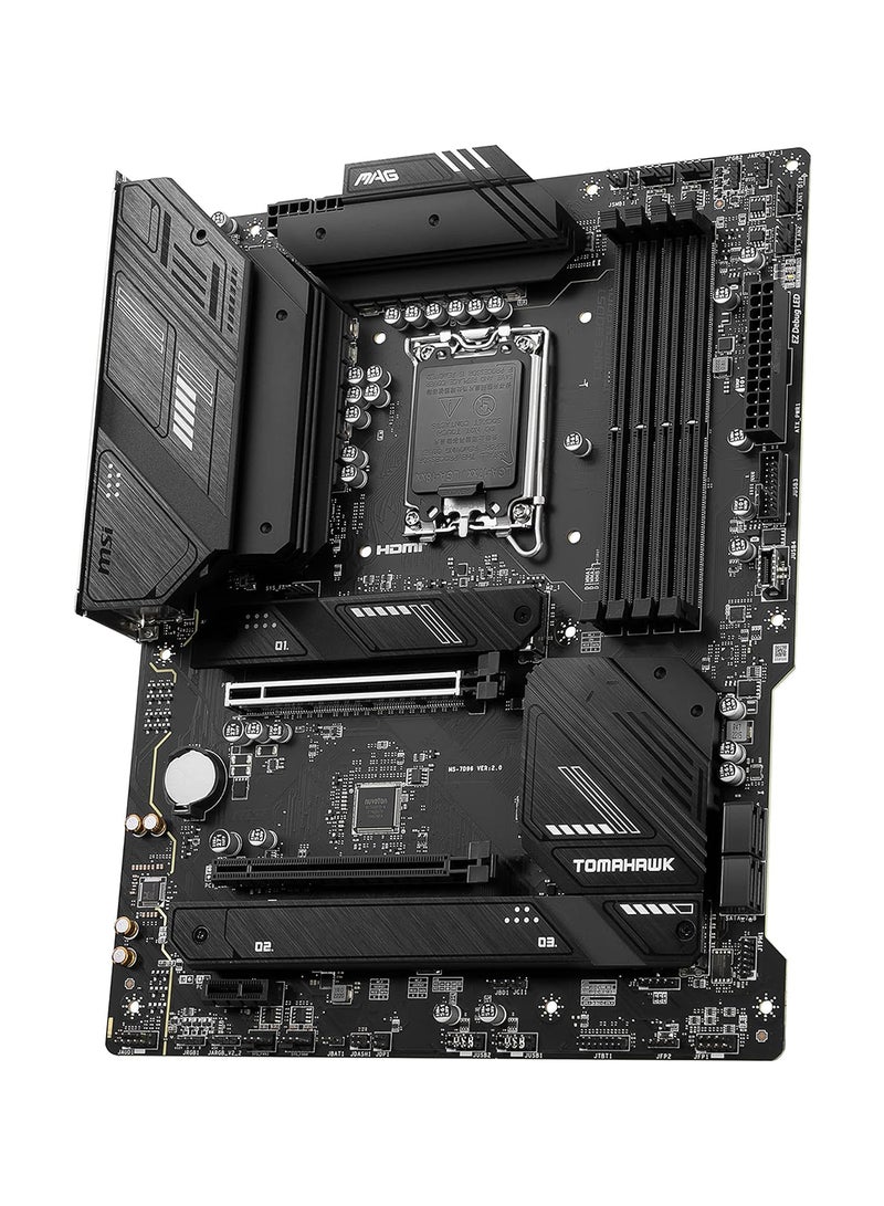 MAG B760 Tomahawk Wifi LGA1700 ATX Motherboard, Intel B760 Chipset, 4x DDR5, 128GB Max Memory Capacity, Wi-Fi 6E, 2.5Gbps LAN, 2x PCI-E x16, 3x M.2 1x HDMI™ 1x DP, USB 2.0/3.2 Black