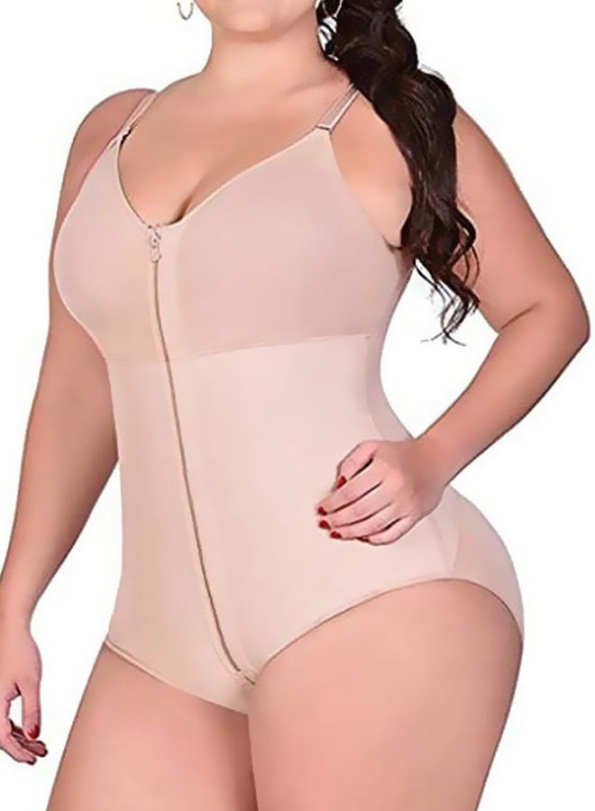 Solid Full Body Shapewear Beige