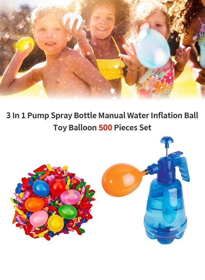 Water/Air Balloon Pumping Station Emoji Blaster - 500 Balloons Water Filler Balloon Pump Kit - Summer Outdoor Backyard Fun Activity For Kids