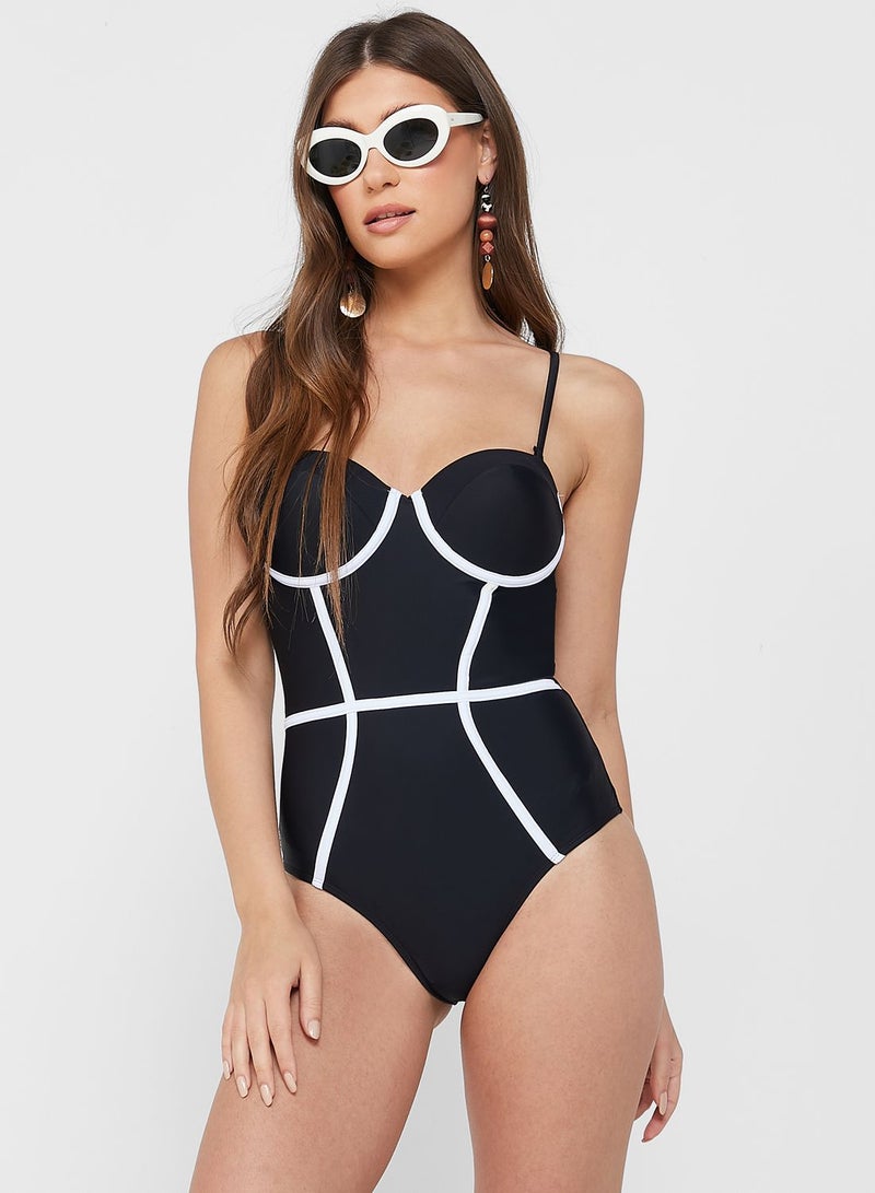 Two Tone Swimsuit