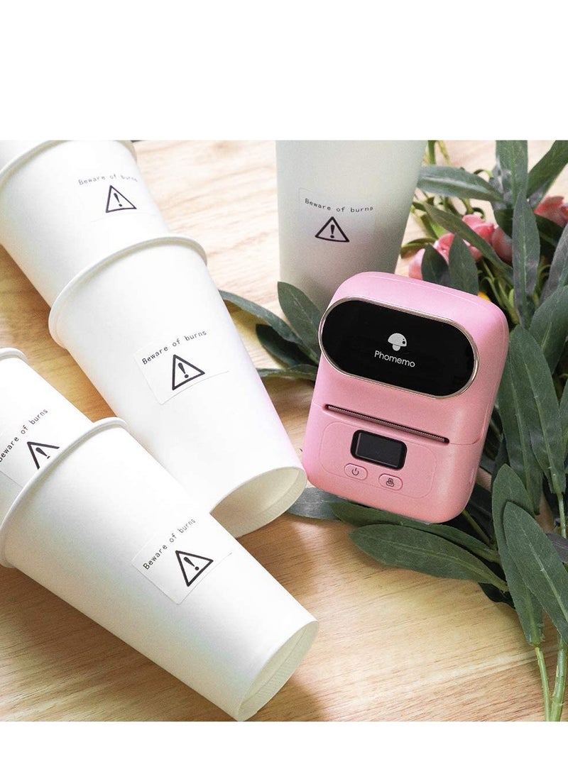 Phomemo M110 Portable Thermal Label Printer Bluetooth Connection Apply For Labeling Shipping Office Cable Retail Barcode And More