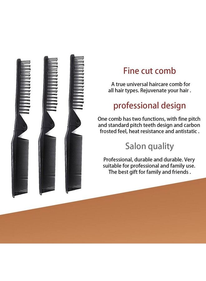 Portable Travel Folding Hair Brush Compact Pocket Hair Comb Double Headed Antistatic Comb