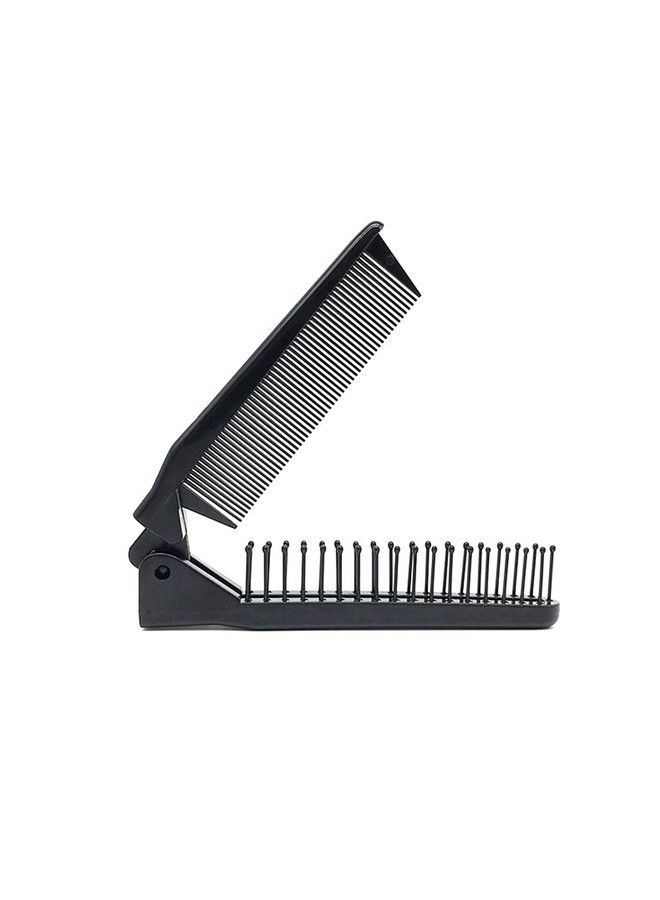 Portable Travel Folding Hair Brush Compact Pocket Hair Comb Double Headed Antistatic Comb