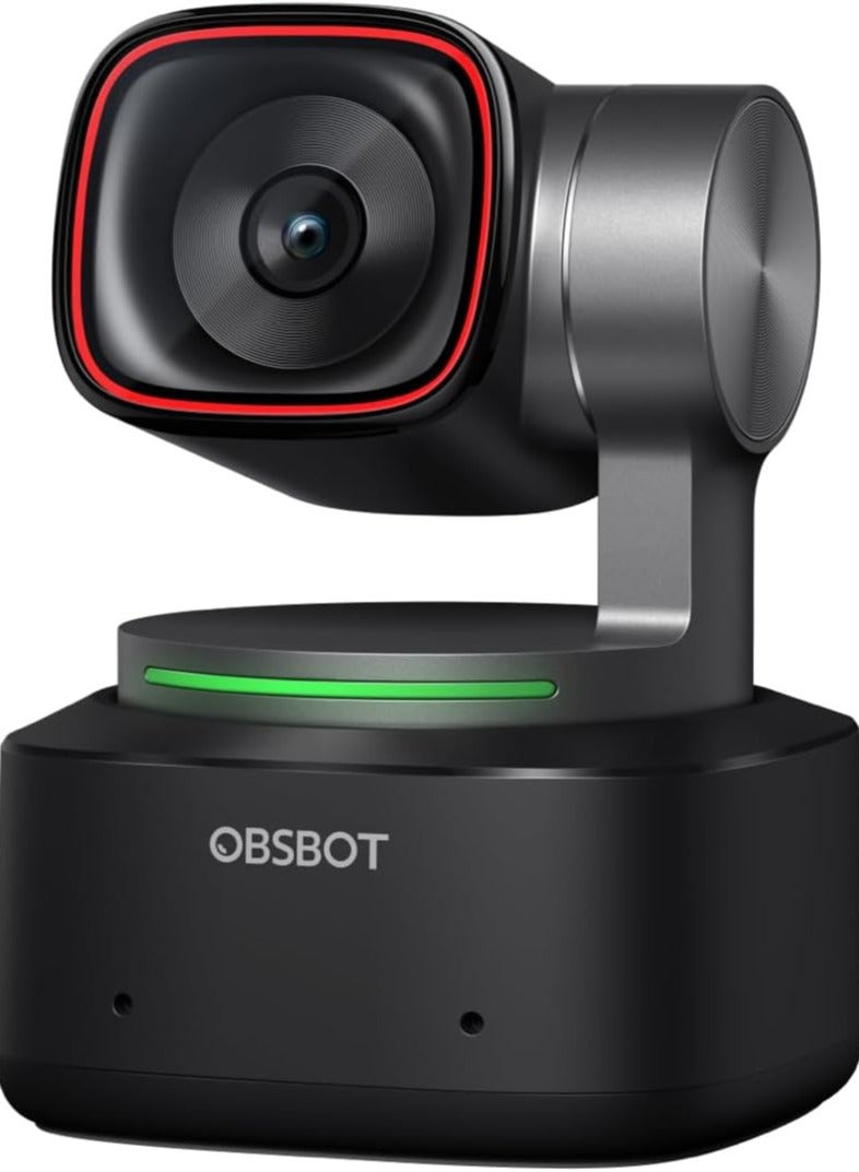 OBSBOT Tiny 2 Webcam 4K Voice Control PTZ, AI Tracking Multi-mode & Auto Focus, 4K Webcam with 1/1.5