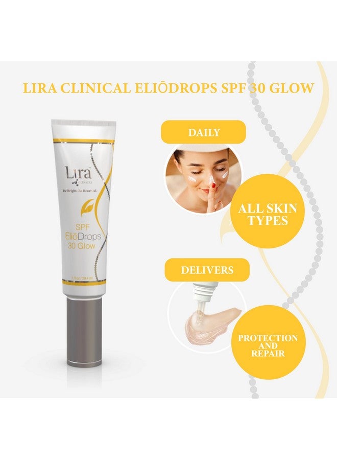 Eliōdrops Spf 30 Glow 1 Fl Oz 16% Zinc Oxide Physical Sunscreen For Face Uvauvbhev Broad Spectrum & Reef Safe Sunscreen Serum For All Skin Types