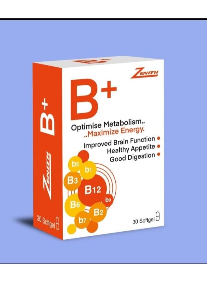 B Plus Softgel For Brain Function 30'S