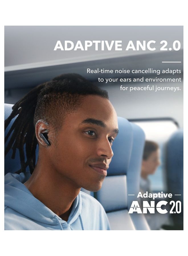 Liberty 4 NC Earbuds, 98.5 Percent Noise Reduction, Adaptive Cancelling To Ears And Environment, Hi-Res Sound, 50H Battery, Wireless Charging, Bluetooth 5.3 Black