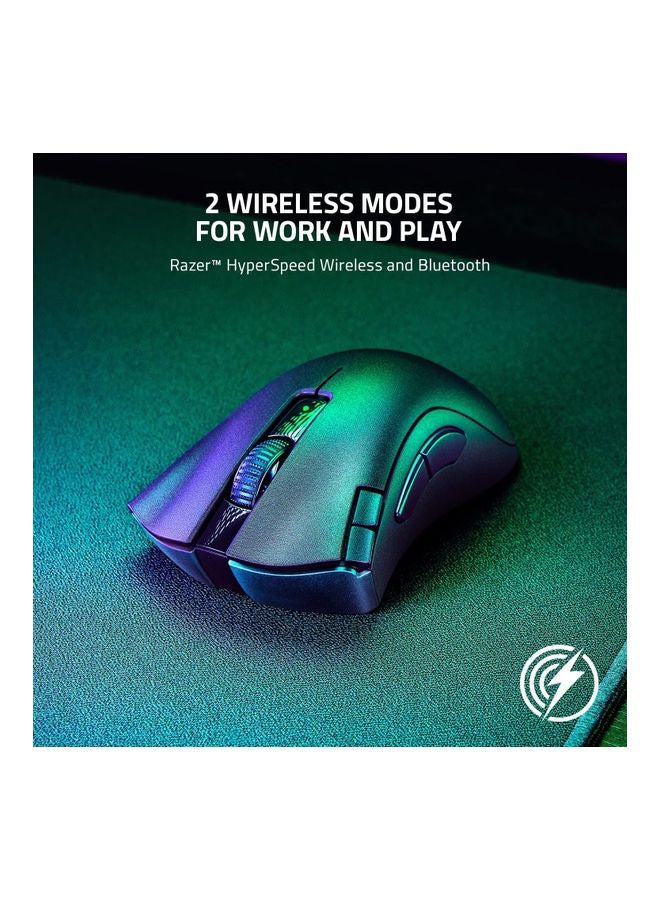 DeathAdder V2 X HyperSpeed Wireless Gaming Mouse: Award-Winning Ergonomic Design - Ultra-Fast HyperSpeed Wireless - 7 Programmable Buttons - Gen 2 Mechanical Switches - 5G 14K DPI Optical Sensor