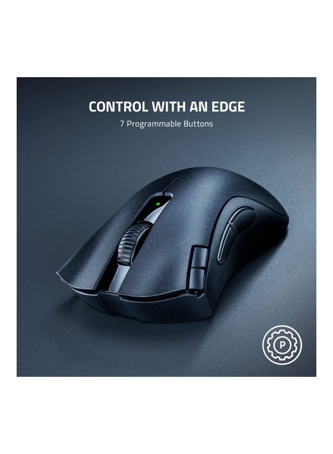 DeathAdder V2 X HyperSpeed Wireless Gaming Mouse: Award-Winning Ergonomic Design - Ultra-Fast HyperSpeed Wireless - 7 Programmable Buttons - Gen 2 Mechanical Switches - 5G 14K DPI Optical Sensor