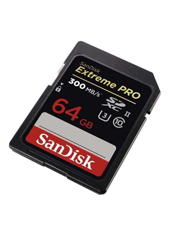 Extreme Pro SD 300 Mb/s,C10,UHS-II,U3 64 GB