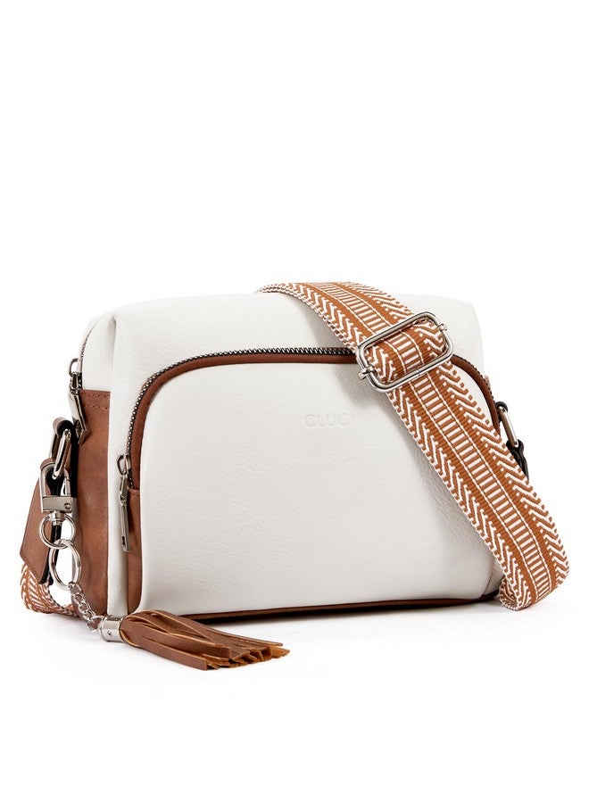 Crossbody Purses For Women Trendy Vegan Leather Crossbody Bags Shoulder Handbags With Adjustable Wide Strap