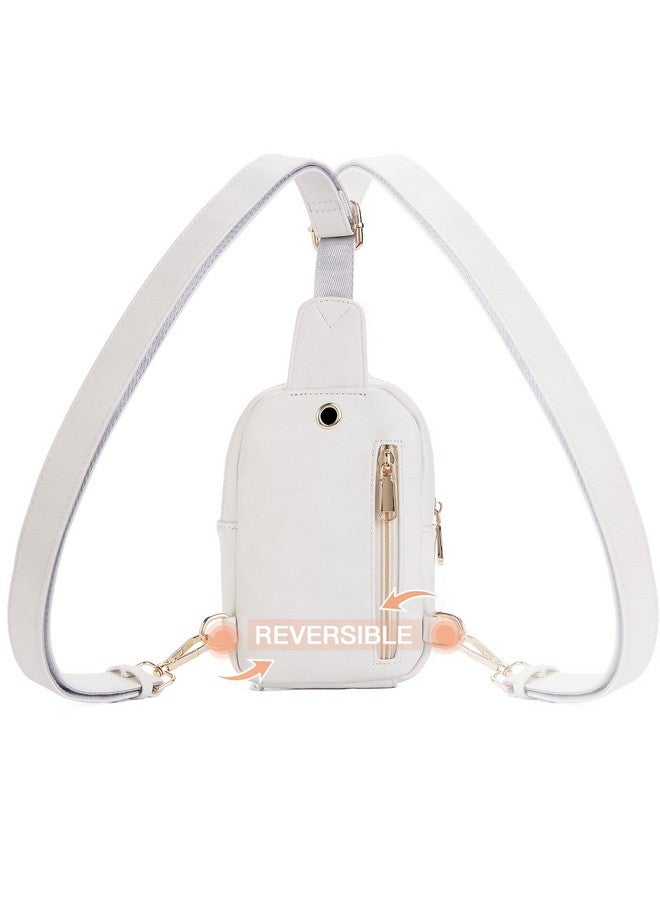 Small Sling Bag For Women Leather Crossbody Bag For Women White