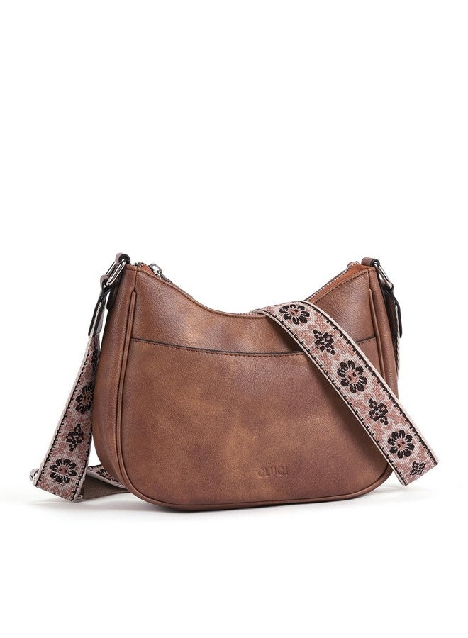 Crossbody Purses For Women Leather Crescent Bags Crossbody With Adjustable Strap Women'S Shoulder Handbags
