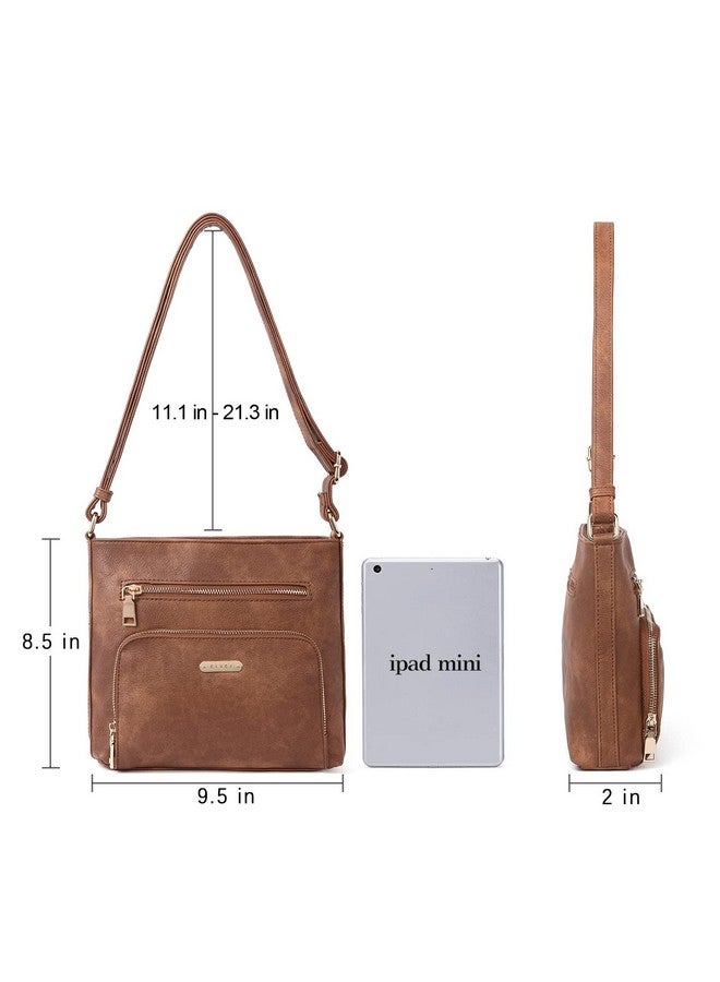 Crossbody Purse For Women Multi Pockets Bag Vegan Leather Small Shoulder Handbags Summer Travel Designer Vintage Ladies