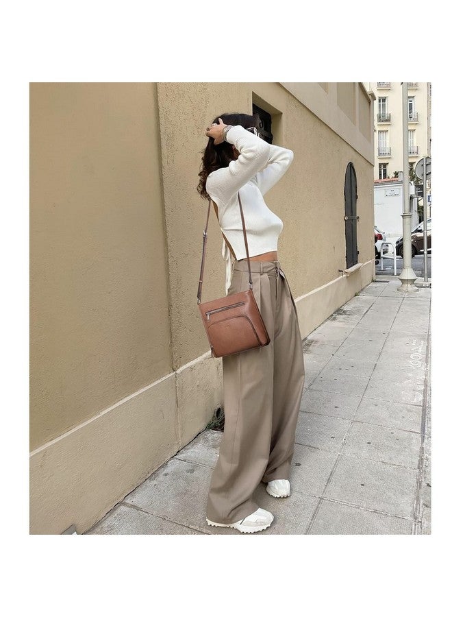 Crossbody Purse For Women Multi Pockets Bag Vegan Leather Small Shoulder Handbags Summer Travel Designer Vintage Ladies