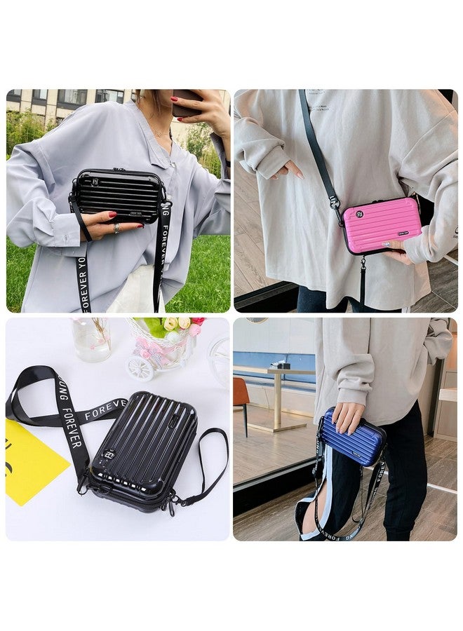 Small Crossbody Bag Plastic Small Shoulder Bag Mini Crossbody Bag Personalized Crossbody Bags For Women And Men (Black)