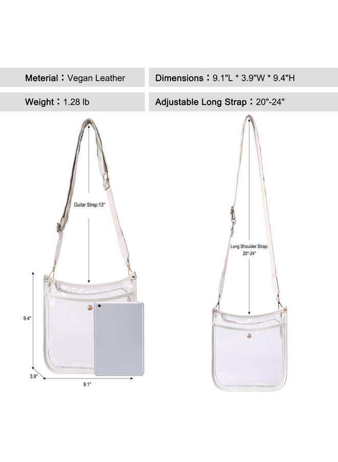 Clear Purseclear Bag For Stadium Eventsstadium Approved Crossbody Bag Purses For Women With Adjustable Strap