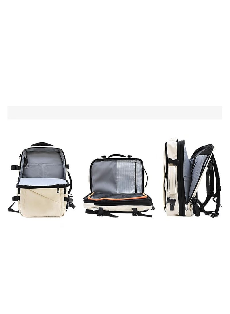 Skycare Business Travel Waterproof Backpack, Multi-functional Large Capacity Expandable Computer Bag for Handheld or Shoulder Carry
