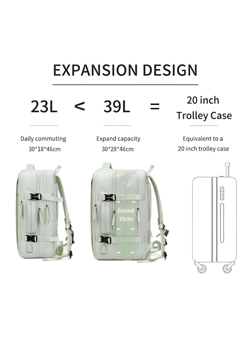 Skycare Business Travel Waterproof Backpack, Multi-functional Large Capacity Expandable Computer Bag for Handheld or Shoulder Carry