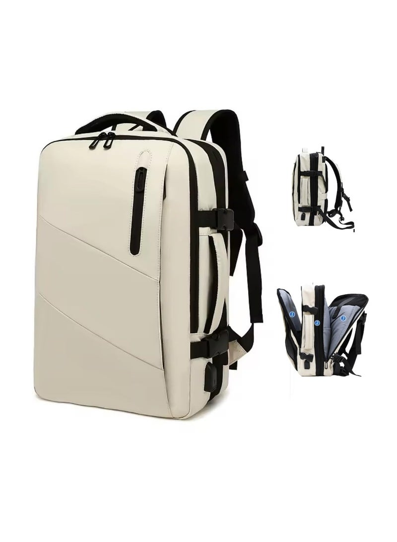 Skycare Business Travel Waterproof Backpack, Multi-functional Large Capacity Expandable Computer Bag for Handheld or Shoulder Carry