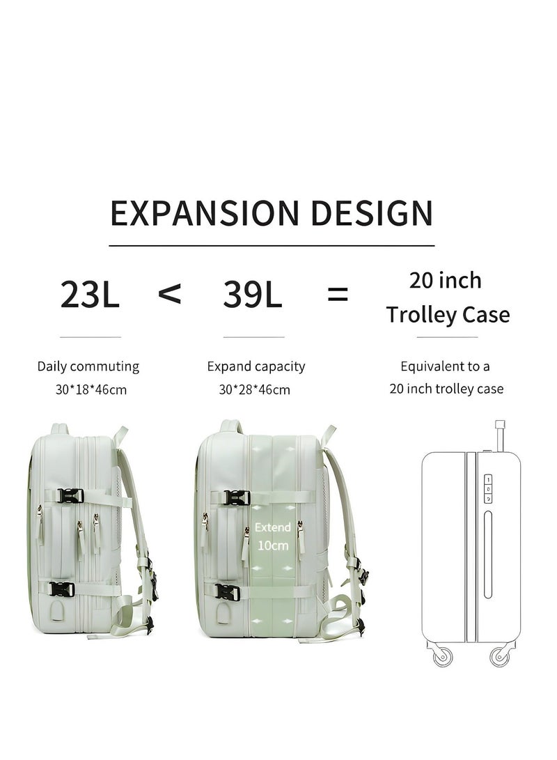 Skycare Business Travel Waterproof Backpack, Multi-functional Large Capacity Expandable Computer Bag for Handheld or Shoulder Carry