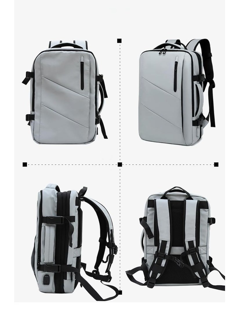 Skycare Business Travel Waterproof Backpack, Multi-functional Large Capacity Expandable Computer Bag for Handheld or Shoulder Carry