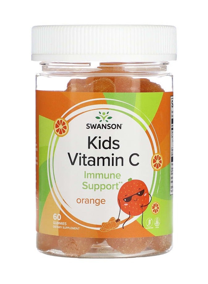 Kids Vitamin C, Orange, 60 Gummies