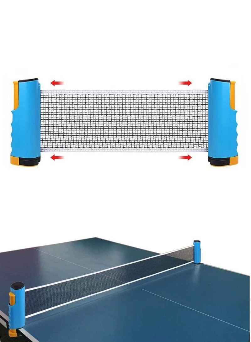 Premium Retractable Table Tennis Net, Portable Ping Pong Net And Post 1.75M, Perfect for All Ping Pong Tables, Office Desk, Home Kitchen, Dining Table, Fits Any Tables, Easy To Install