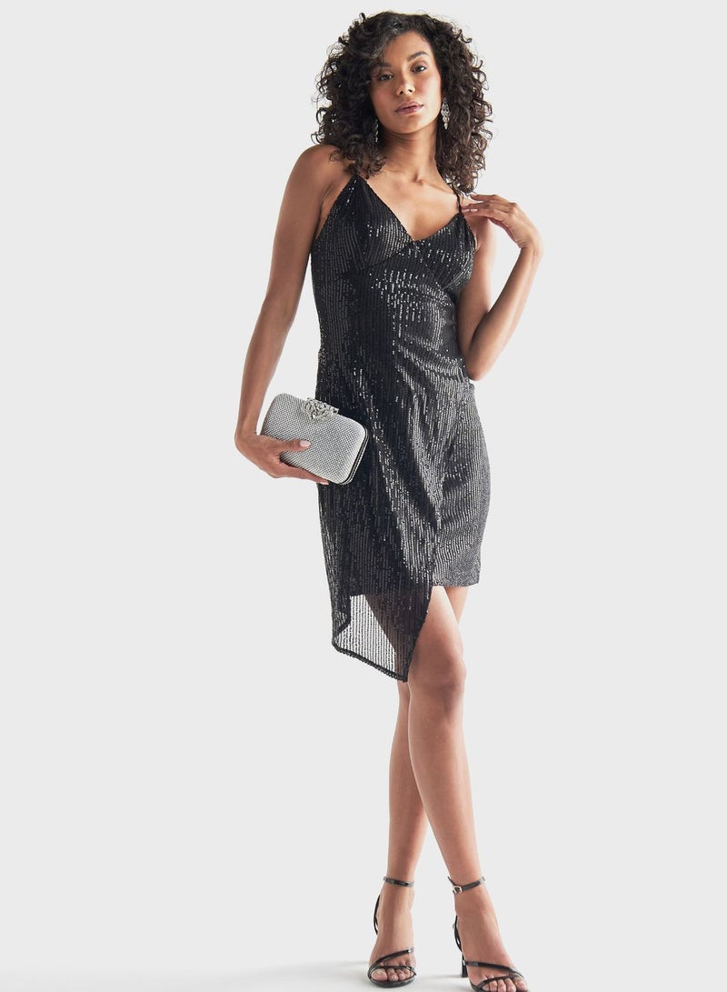 Embellished Knitted Dress