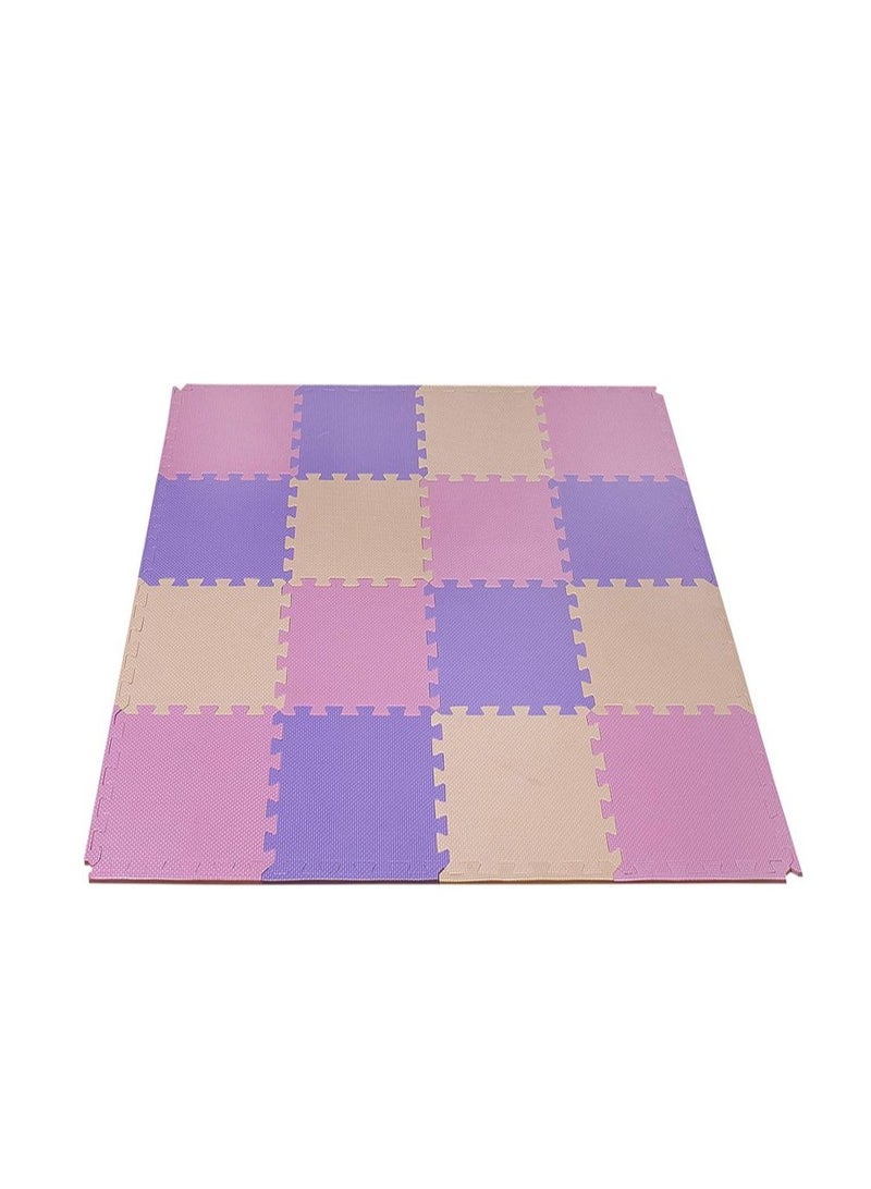 COOLBABY Soft Non-Toxic Baby Play Mat Toddler Play Mat Colorful Puzzle Play Mat 16pcs Bonus Square Foam Floor Mats for Kids and Infants EVA Foam Interlocking Tiles for Gym, Nursery, Playroom