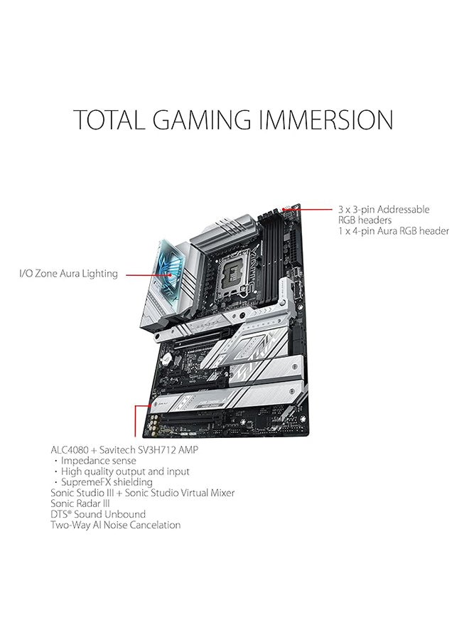 ROG Strix Z790-A Gaming WiFi D4 LGA1700(Intel®13th&12th Gen) ATX Gaming Motherboard(16+1 Power Stages,DDR4,4xM.2 Slots, PCIe® 5.0,WiFi 6E,USB 3.2 Gen 2x2 Type-C® with PD 3.0 up to 30W)