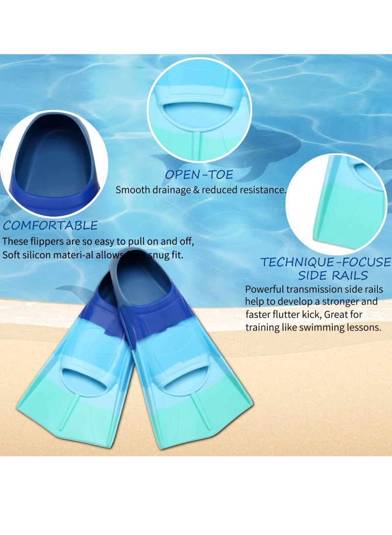 Swim Fins Kids,Youth Flippers for Swimming,Training and Snorkeling Beginners, Size Suitable for Children, Girls, Boys