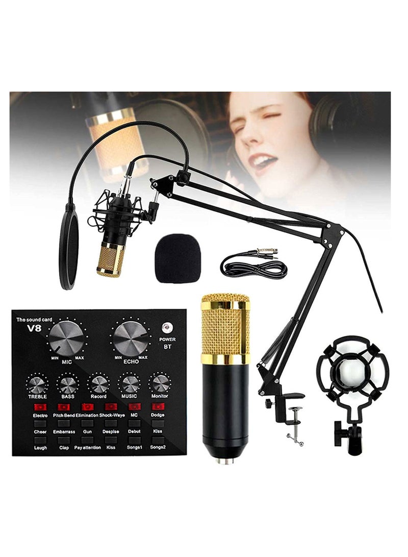 V8 Live Sound Card Intelligent Volume Adjustable Audio Mixer