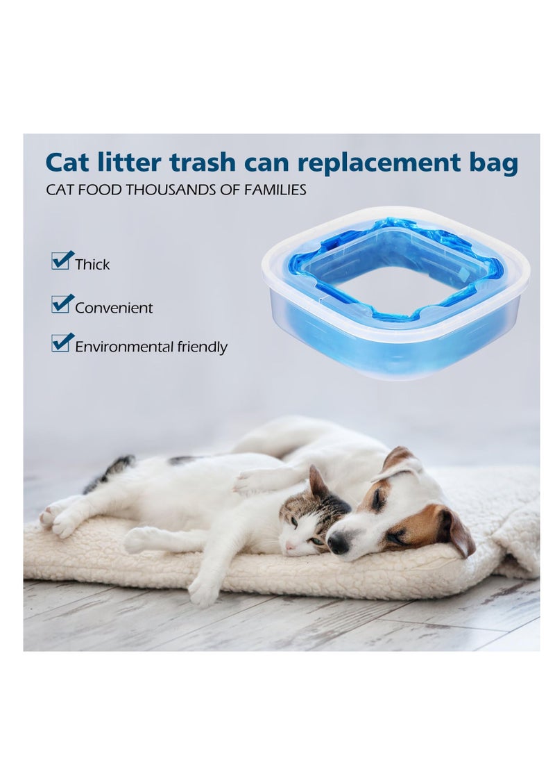 4 Pack Cat Litter Refills Bag, Litter Refills Generic Compatible with Standard/ XL Genie Litter Disposal Refill Cartridge, leak-proof and tear-resistant (Included One Non-original Refill Cartridge)