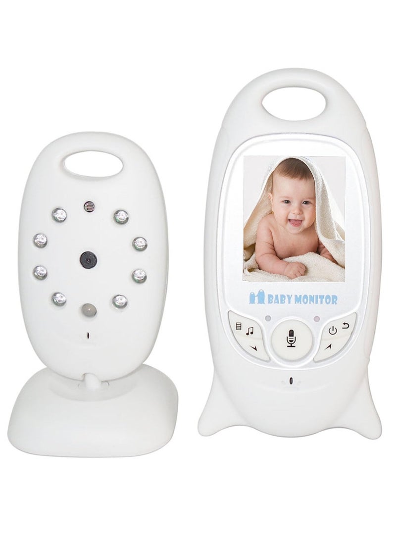 Portable Video Baby Monitor with Night Vision, Wireless Camera and Audio, No WiFi Required, 2-Way Talk, Lullabies, Temperature Detection - Ideal New Mom Gift