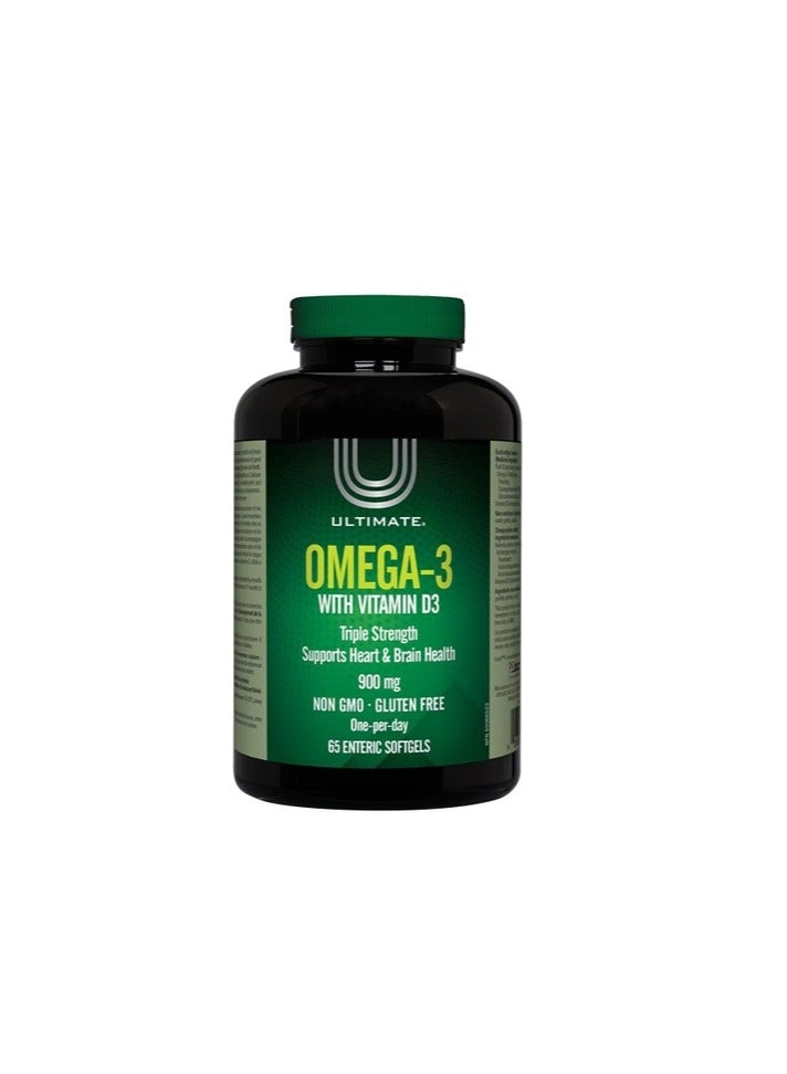 Omega-3 With Vitamin D3 Softgels 65'S