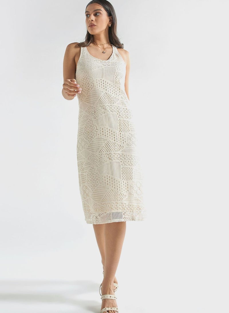 Openwork Knitted Dress