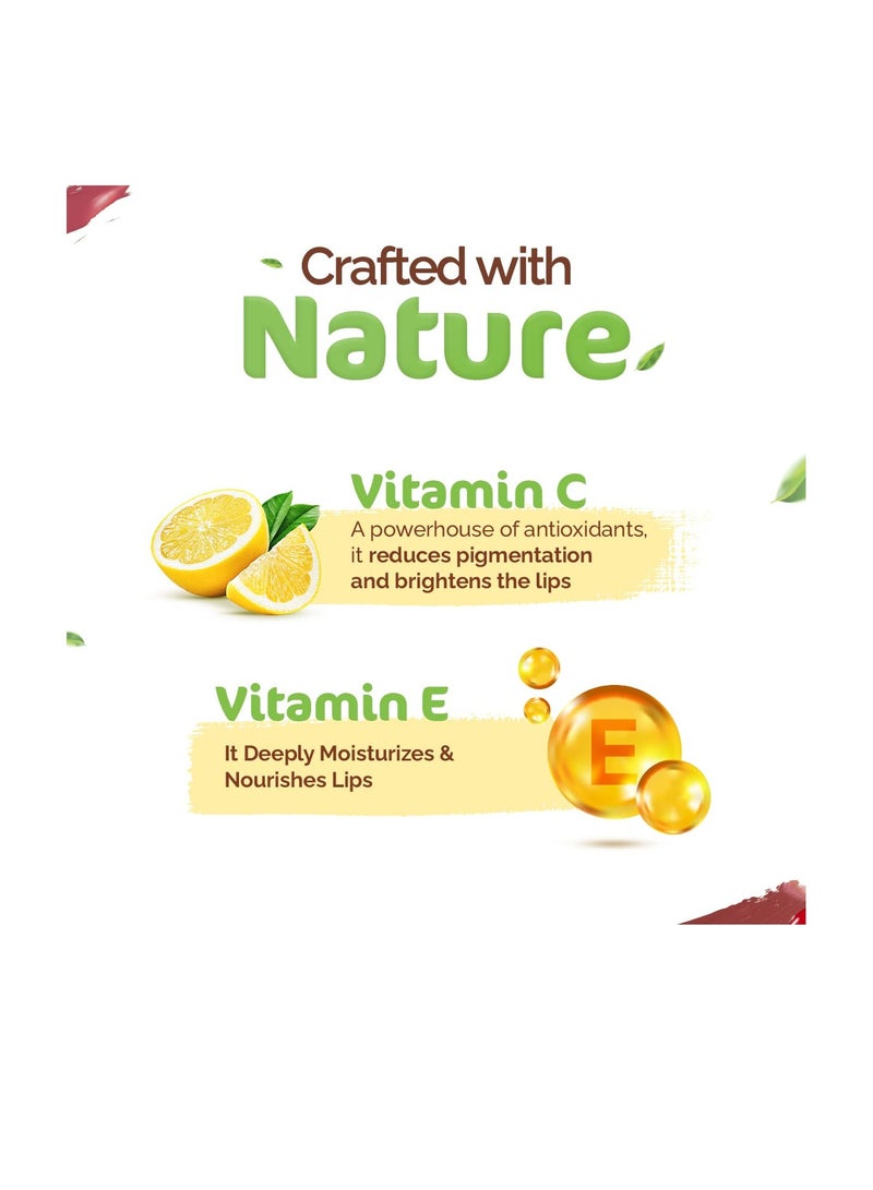 Mamaearth Naturally Matte Lip Serum   Matte Liquid Lipstick with Vitamin C and E For Upto 12 Hour Long Stay  01 Caramel Nude  Nude  3 ml